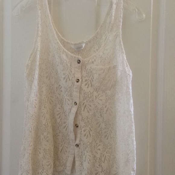 CHARMING Charlie lace look blouse large - Picture 1 of 4